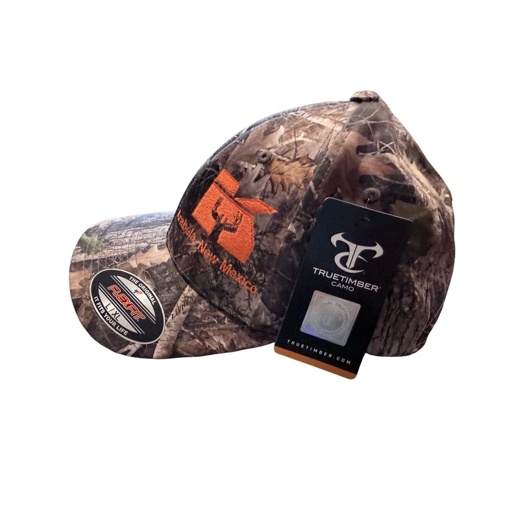 TrueTimber Camo Flexfit Hat Arabela New Mexico Orange‎ Embroidered Cap L/XL NEW